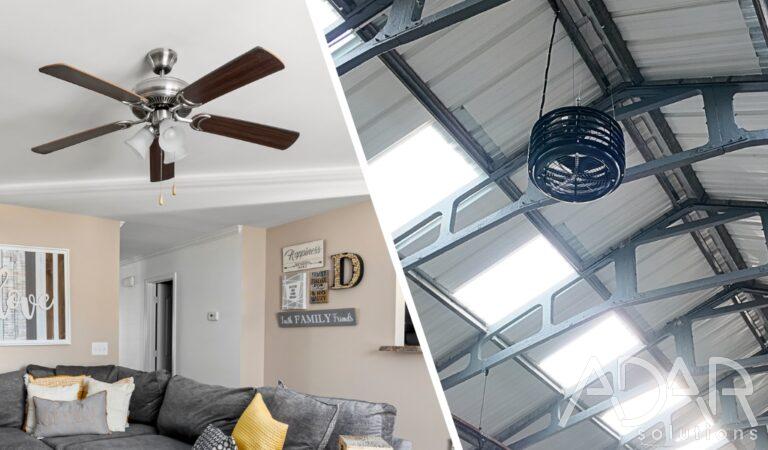 ventilateur plafond vs destratificateur d'air