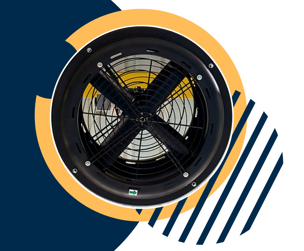 photro d'un destratificateur d'air vue du dessous