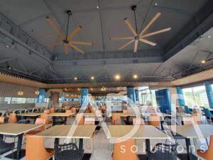 ventilateur hvls restaurant